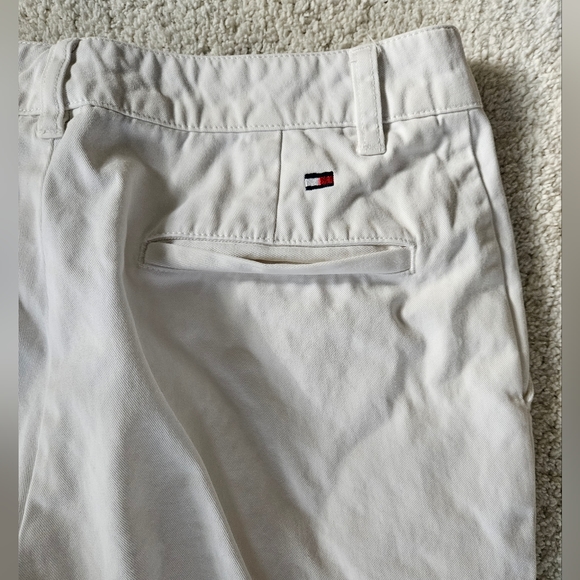 TOMMY HILFIGER White Cropped Wide Leg Pants | SZ 6 - Picture 9 of 11